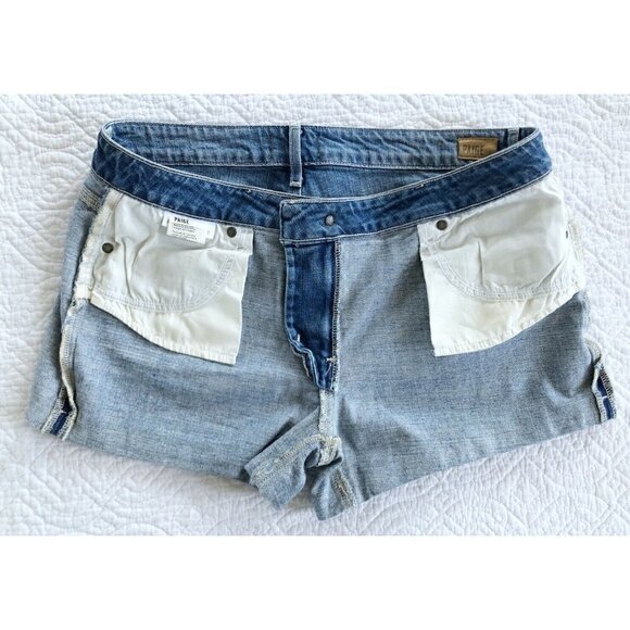 Paige Denim Jimmy Jimmy Rolled Cuff Jean Shorts 30 - Picture 8 of 8